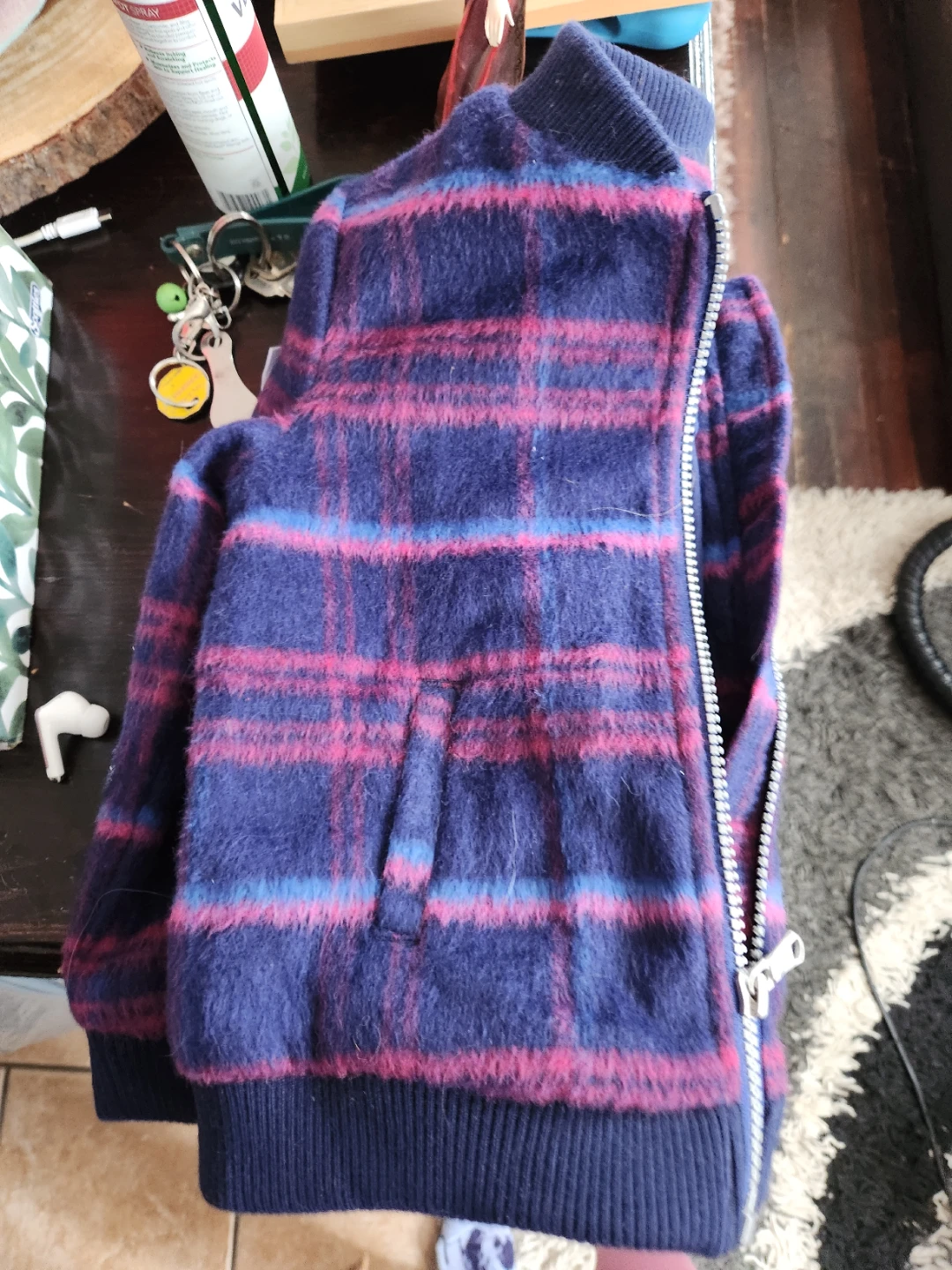 Tommy Hilfiger Plaid Bomber Jacket size 4T - photo 2