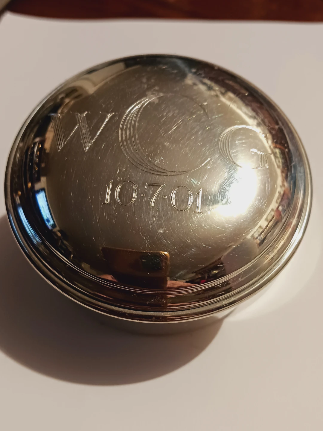 Beautuful Vintage Silver Tone Trinket Box. - photo 2