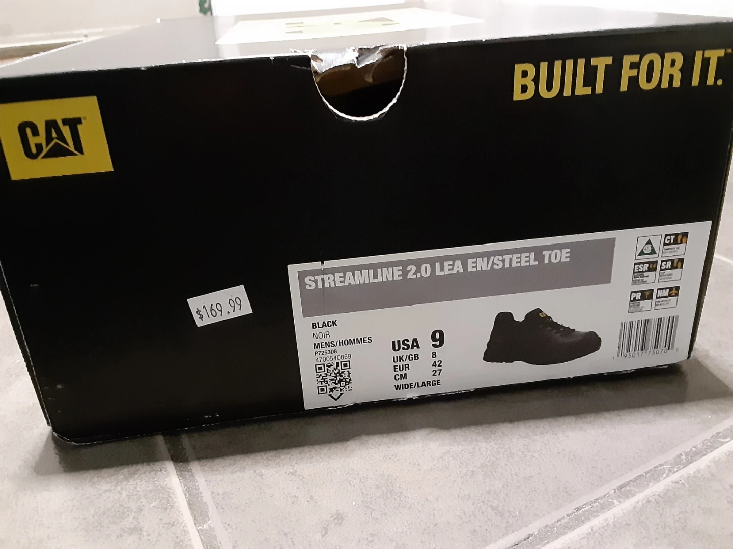 CAT Streamline 2.0 Leather/Steel Toe Men's Boots