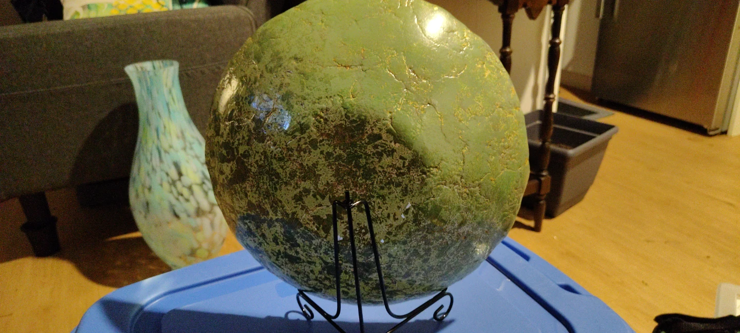 Decorative Green and Gold Bowl - photo 3
