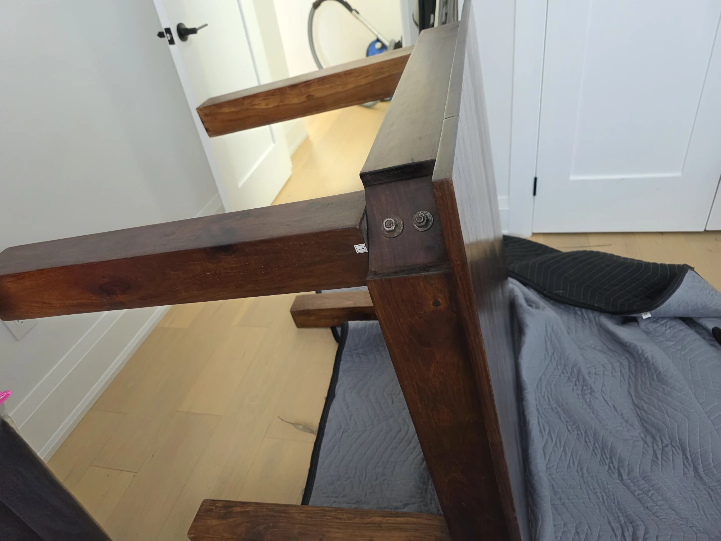 Dark Wood Side Table - photo 3