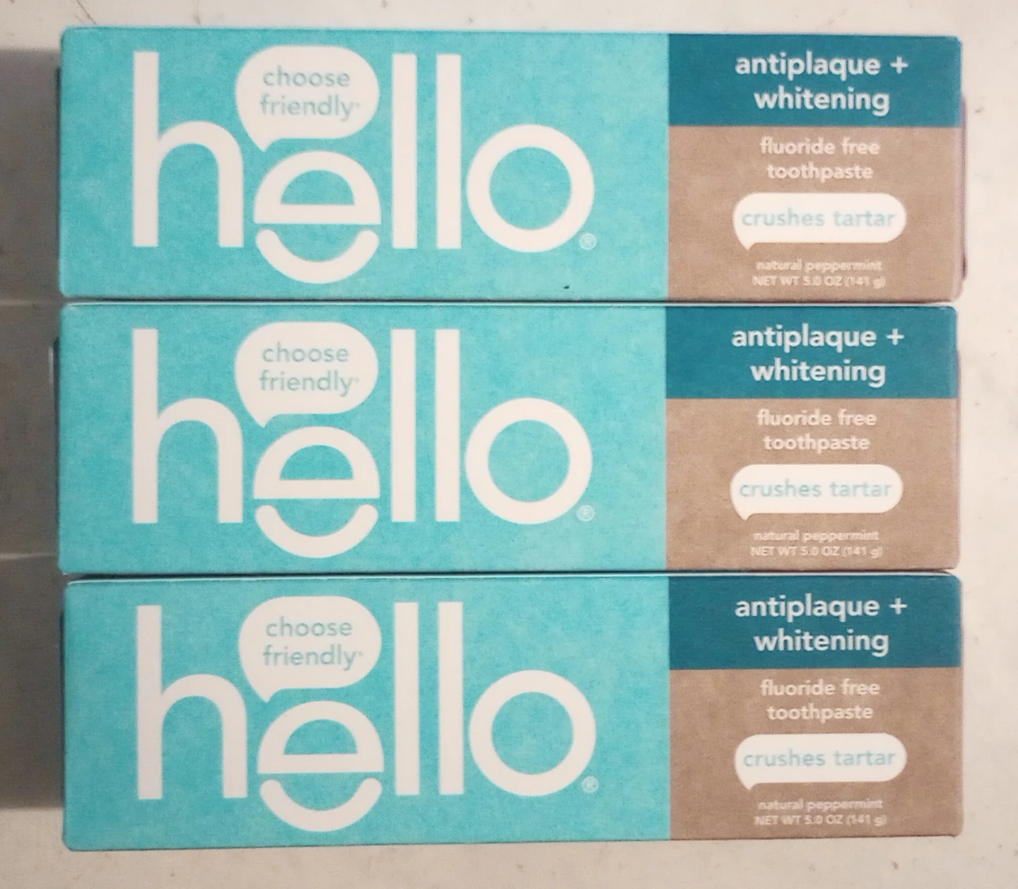 Hello Antiplaque + Whitening Toothpaste - 3 for $12
