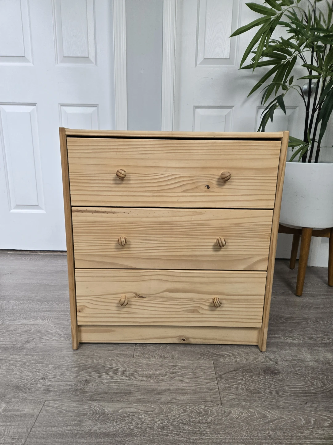 Newly sanded ikea 3 drawer rast dresser - photo 4