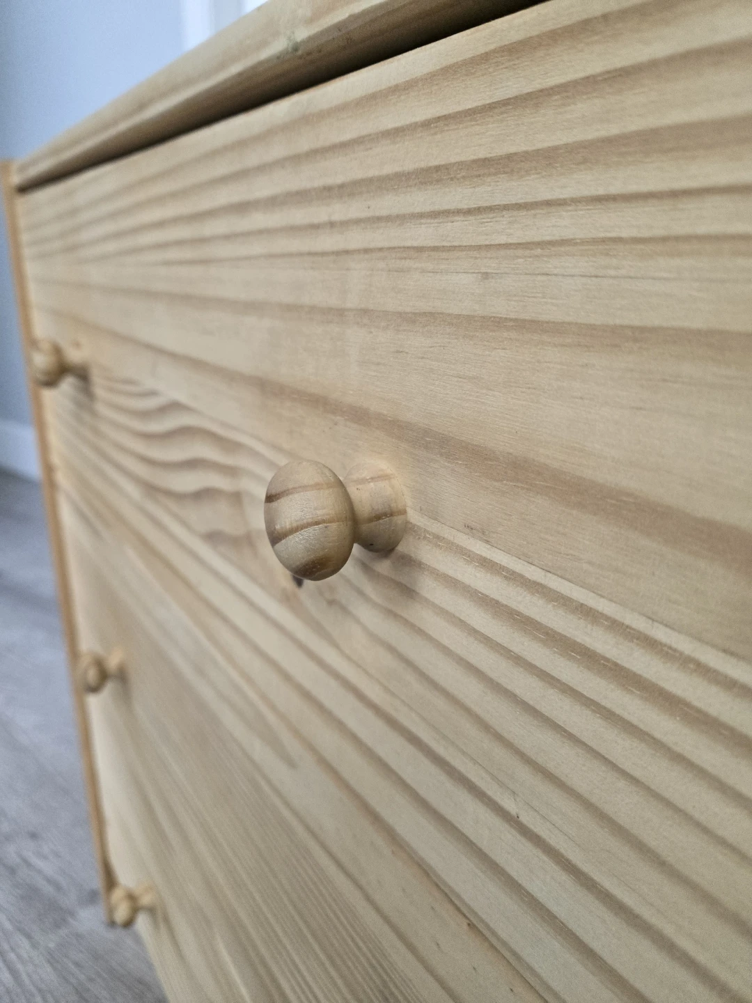Newly sanded ikea 3 drawer rast dresser - photo 5