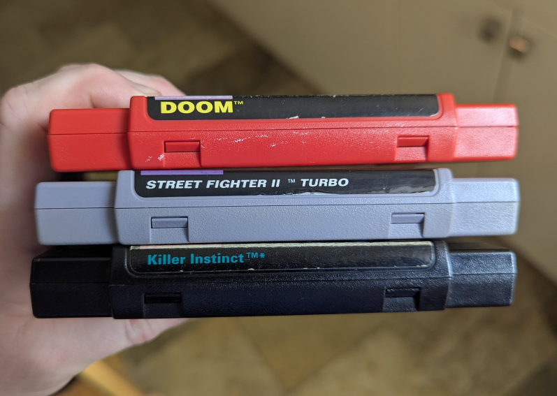 SNES Games - Doom, Killer Instinct, Street Fighter 2 Turbo