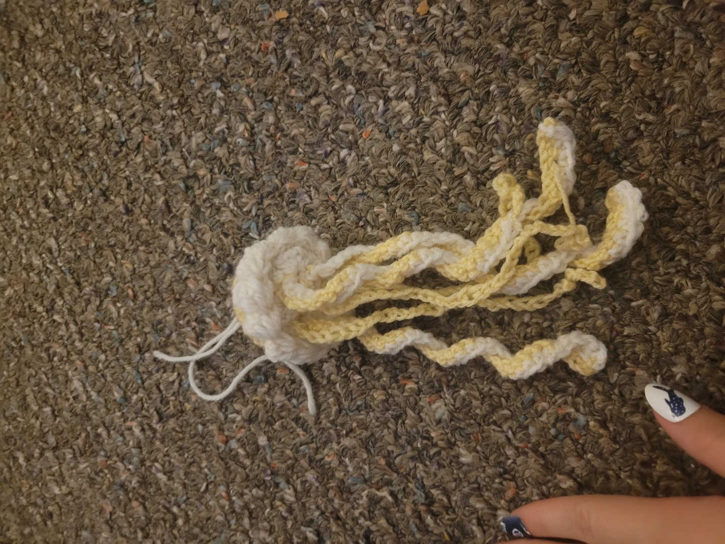 Handmade Crochet Jellyfish Ornament - photo 2