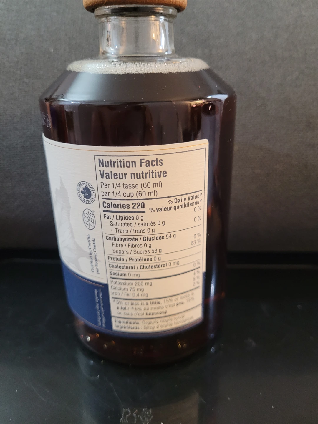 Cosman & Webb Organic Canadian Rye Barrel Aged Maple Syrup - photo 2