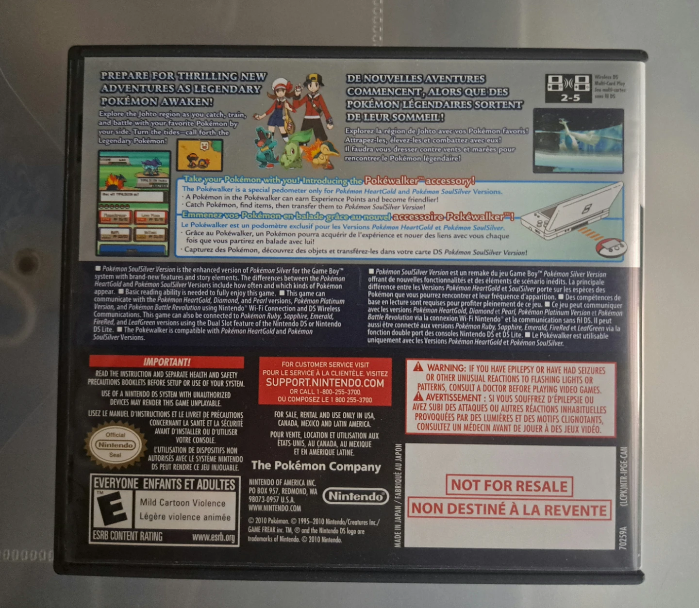Brand new Nintendo DS Pokémon SoulSilver Version Game - photo 2