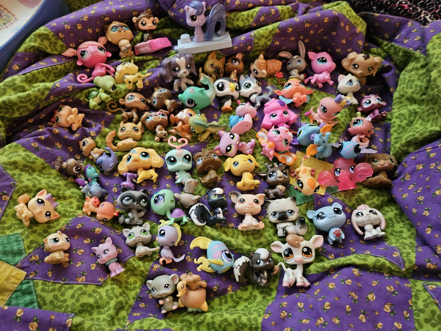 About 50 pcs Littlest Pet Shop Figures & Playset