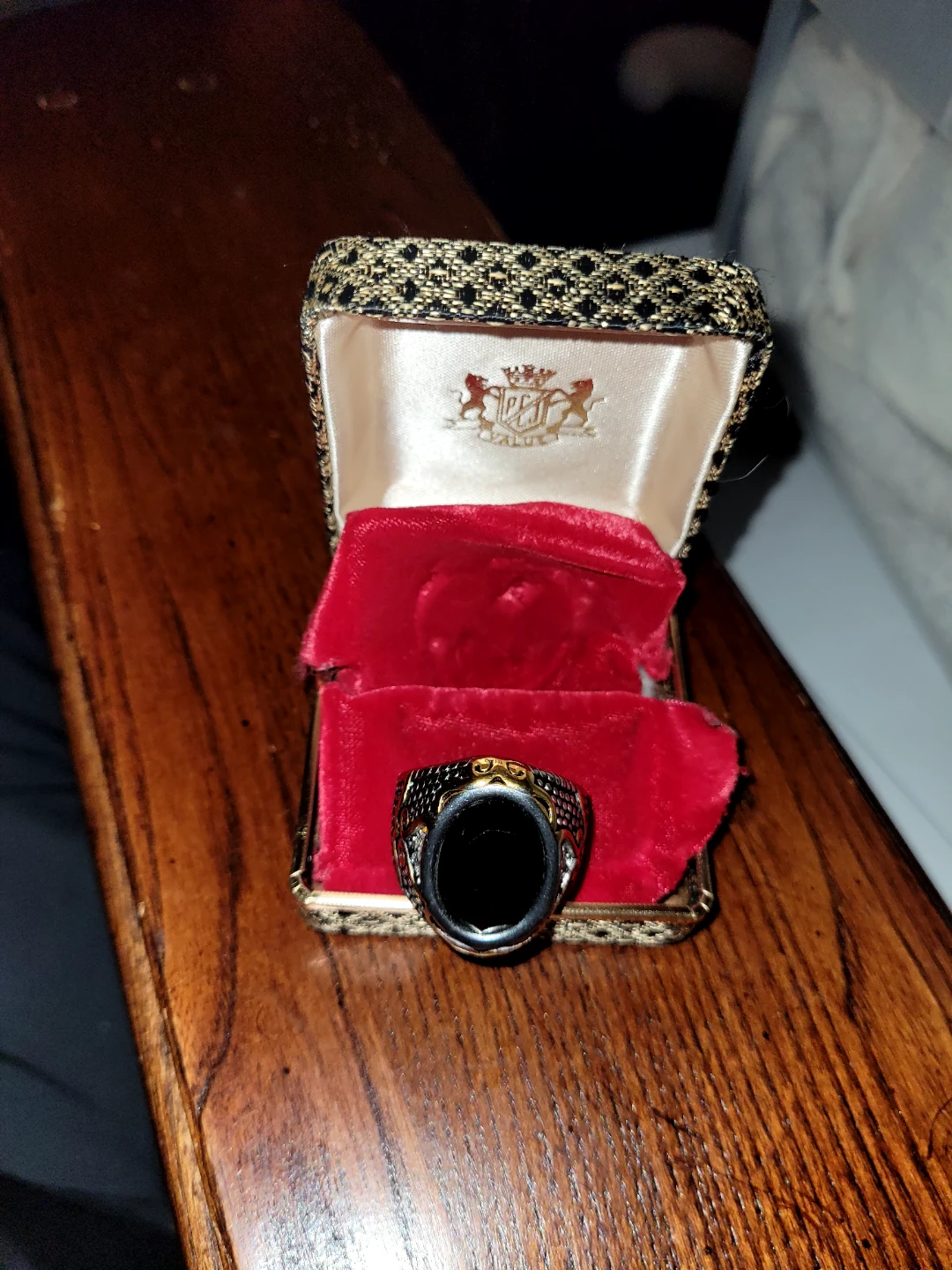 Men's Onyx Ring with Jewellery Box