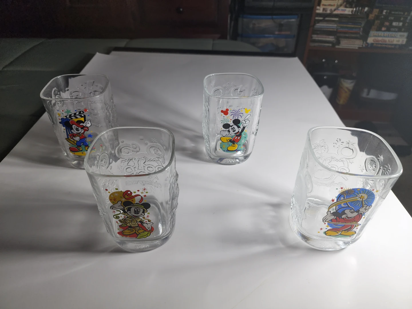 Set of 4 Disney Mickey Mouse Shot Glasses