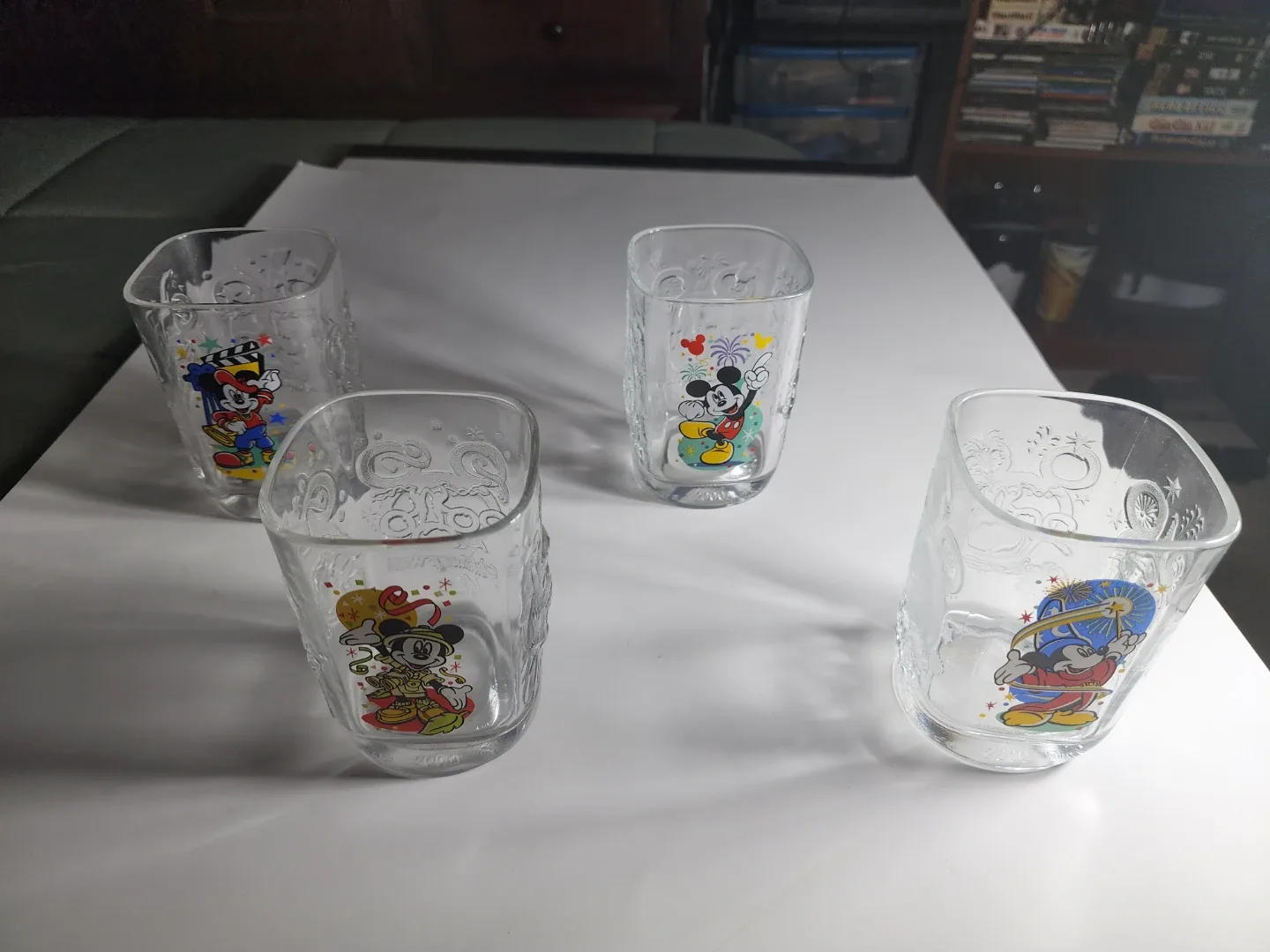 Set of 4 Disney Mickey Mouse Shot Glasses