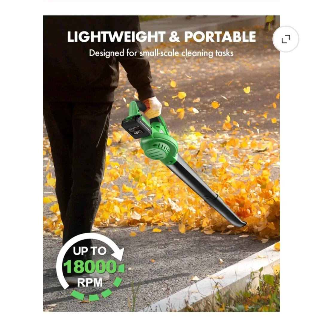 Firstness Cordless Leaf Blower with 2 Batteries - photo 3