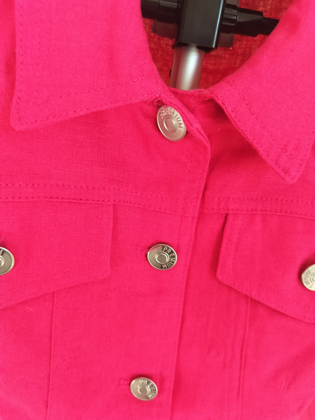 CHI-CHI NYC Linen Vest - Bright Pink - Size M - photo 3