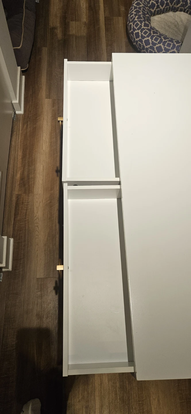 White Desk with Gold Legs - photo 4