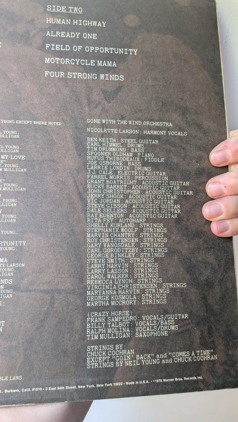Neil Young - Comes A Time Vinyl Record Album - photo 5