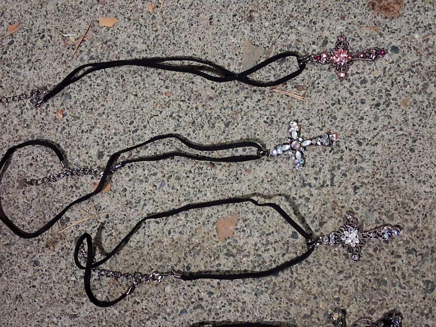 Assorted Rhinestone Pendant Necklaces