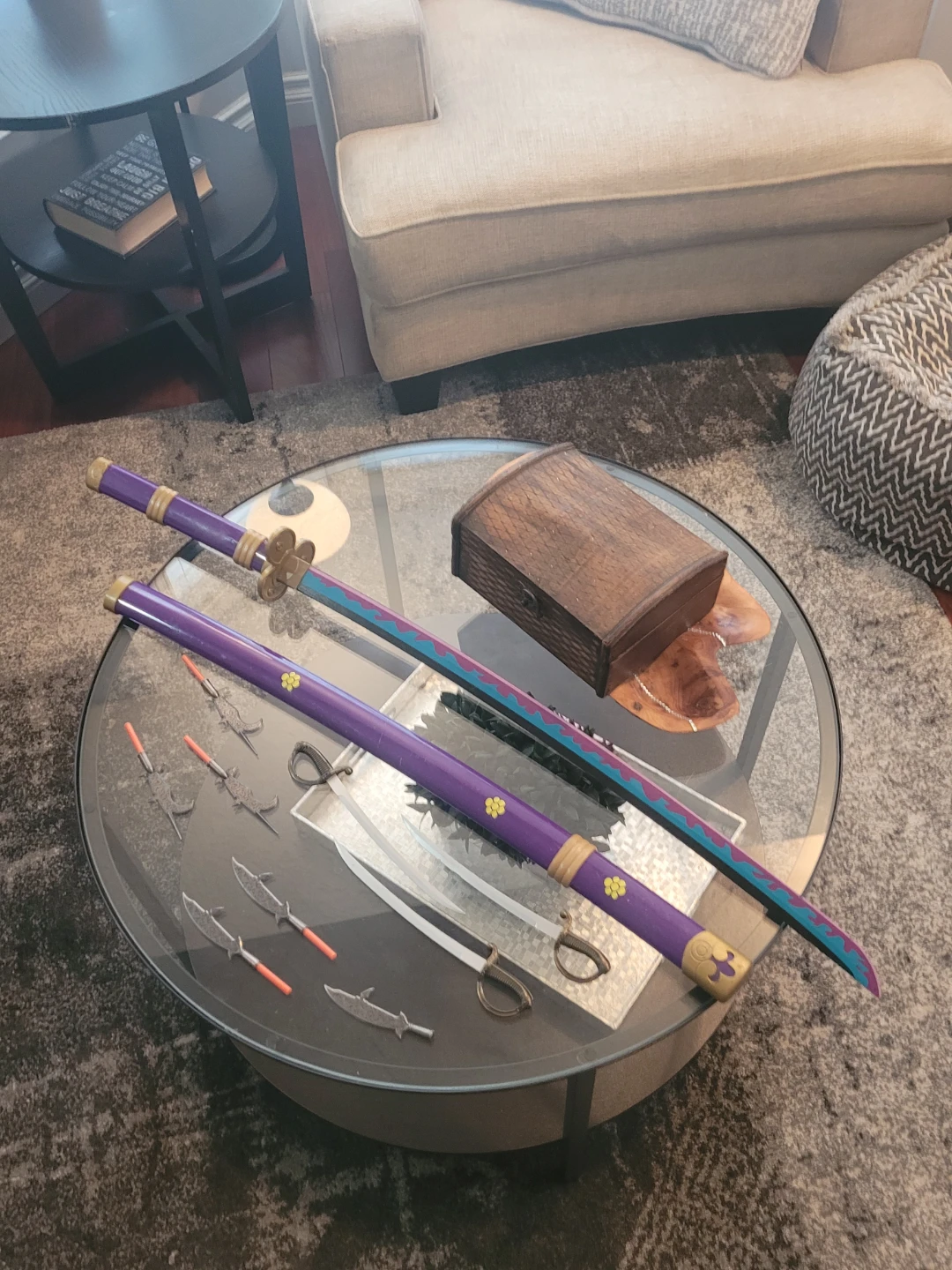 ‼️NEED GONE TODAY‼️Purple Katana Prop Set with Miniatures