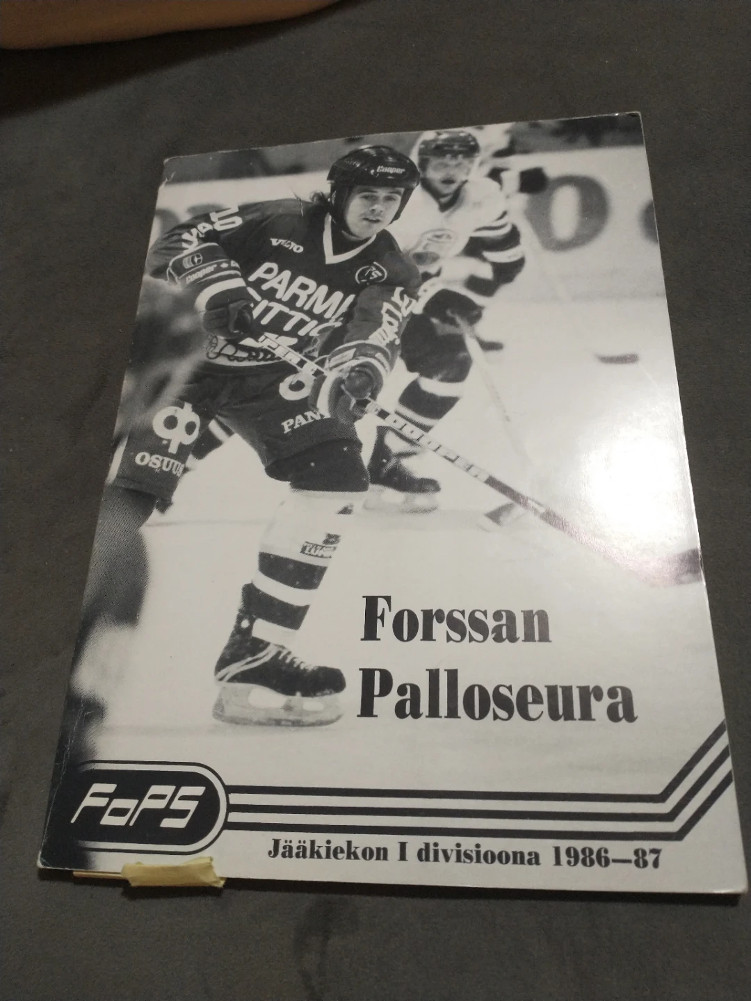 Finland Forssan Palloseura Hockey Program 1986-87