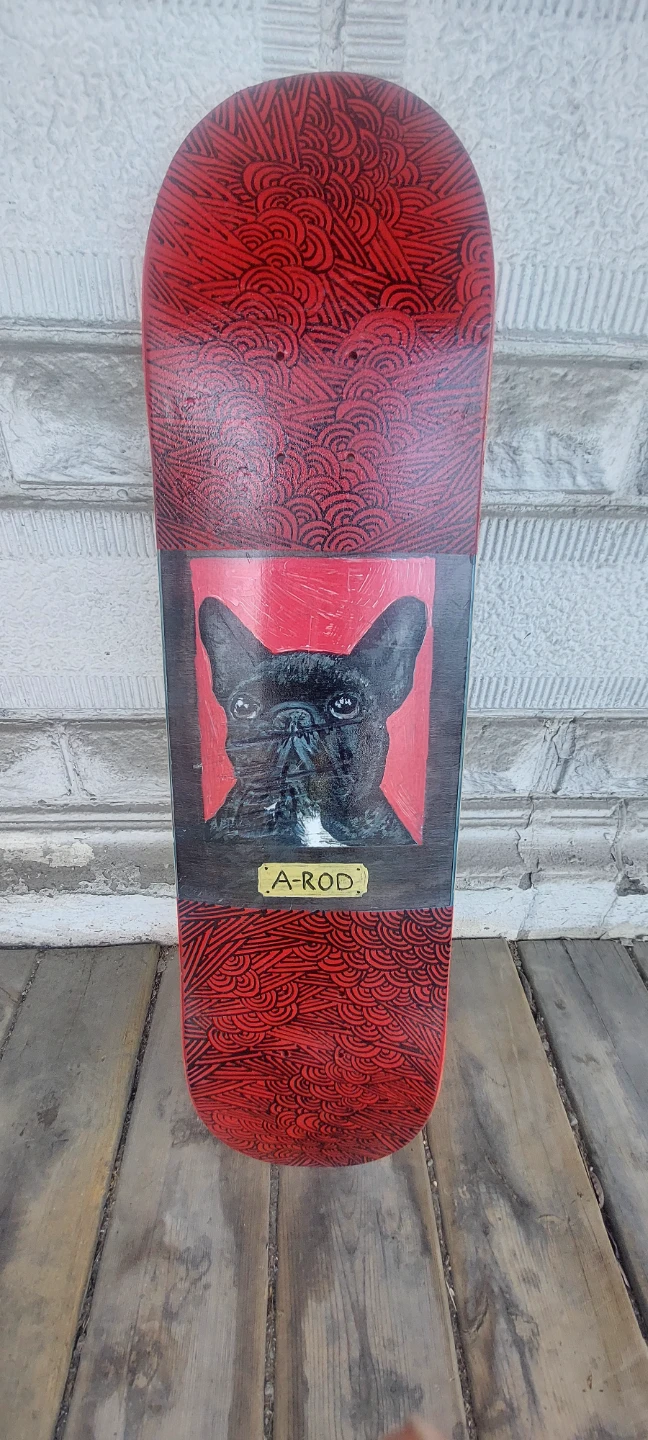 Custom French Bulldog Skateboard Deck - photo 3