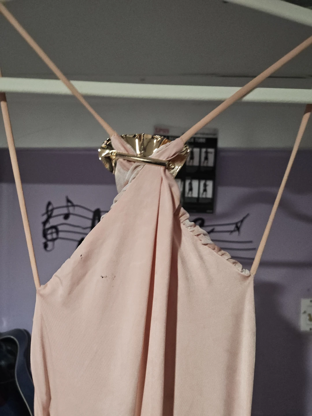 ASOS DESIGN Pink Ruched Halter Maxi Dress - photo 4