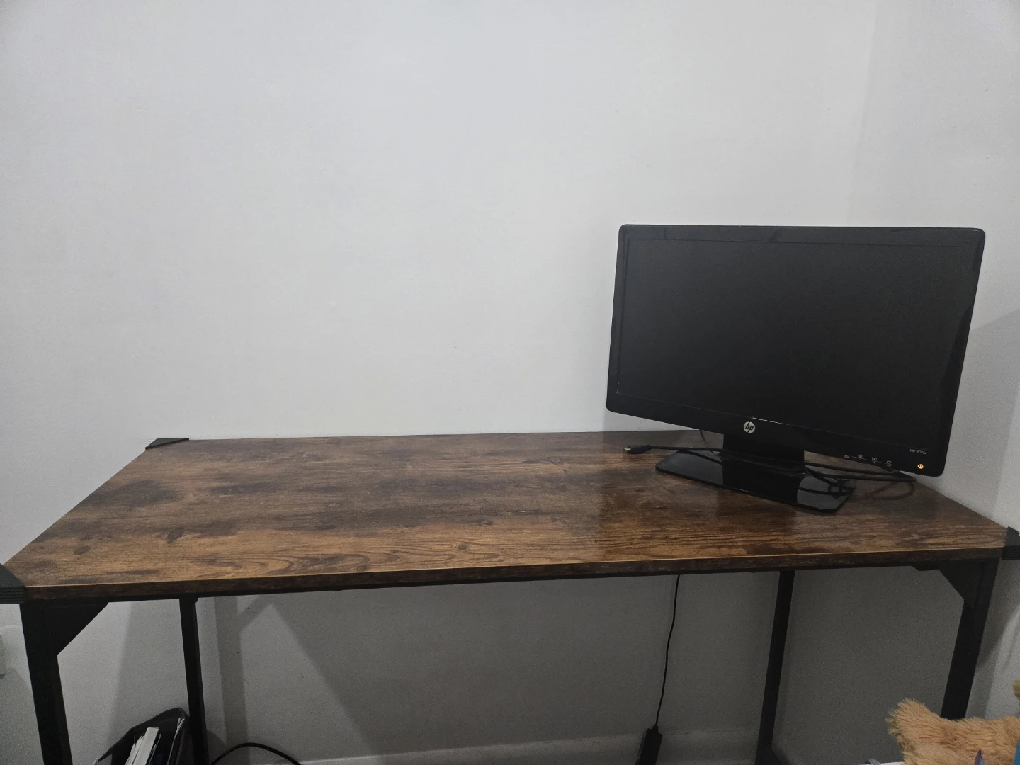47" Wooden Study Desk with Side Storage Pouch