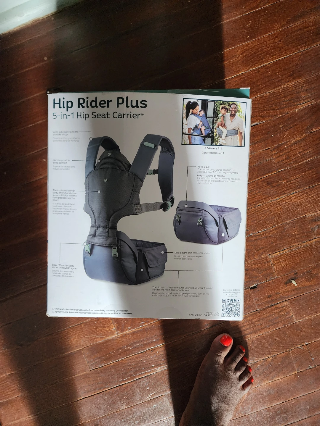Infantino Hip Rider Plus 5-in-1 Hip Seat Carrier