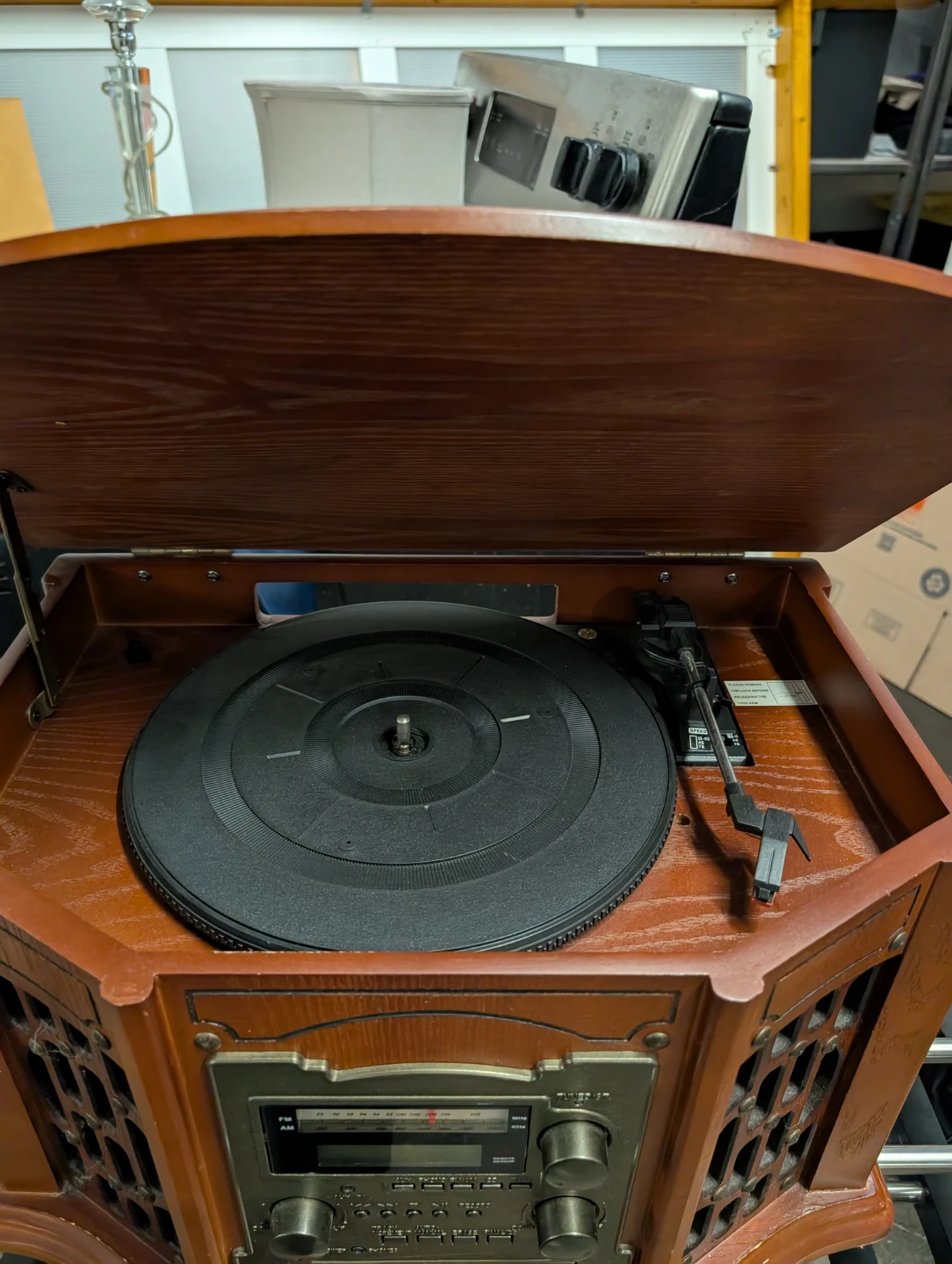 Vintage Style Record Player with CD Recorder and Radio - photo 4