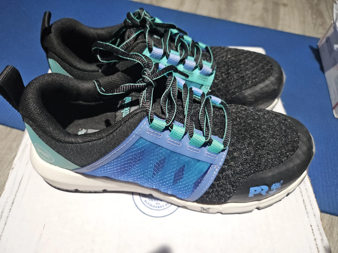 Timberland PRO Black Teal Mesh Athletic Shoes - photo 2