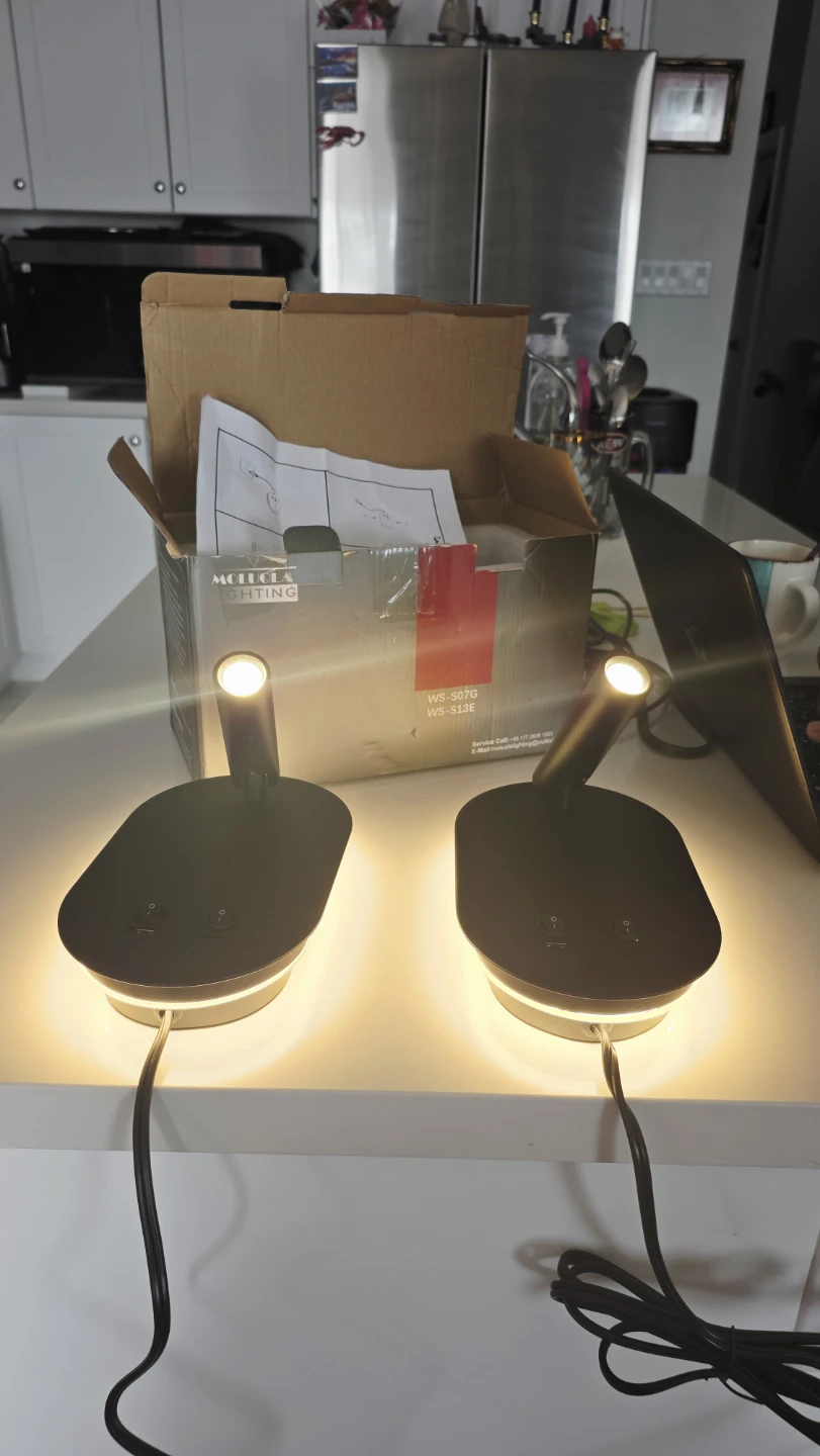 Wall Mounted Reading Lamp with USB Ports - photo 2