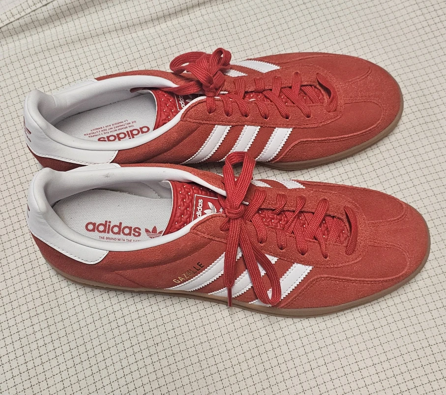 Adidas Gazelle sneakers red suede size 13 new - photo 2