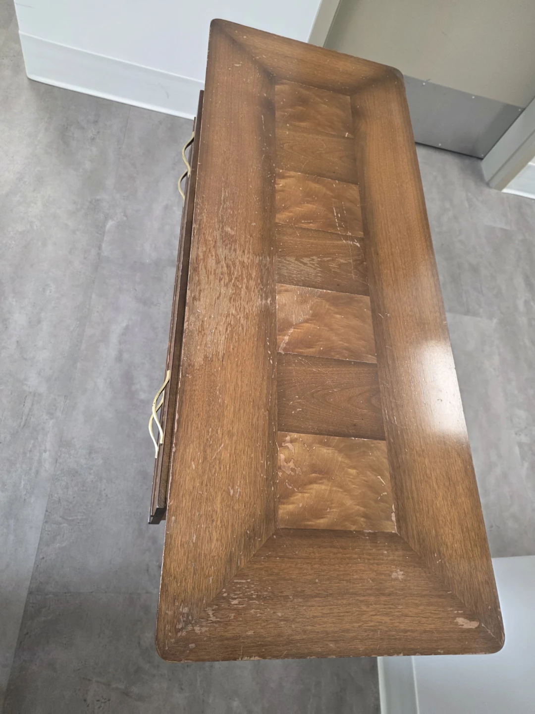 Vintage Wooden Table with Two Drawers - photo 2