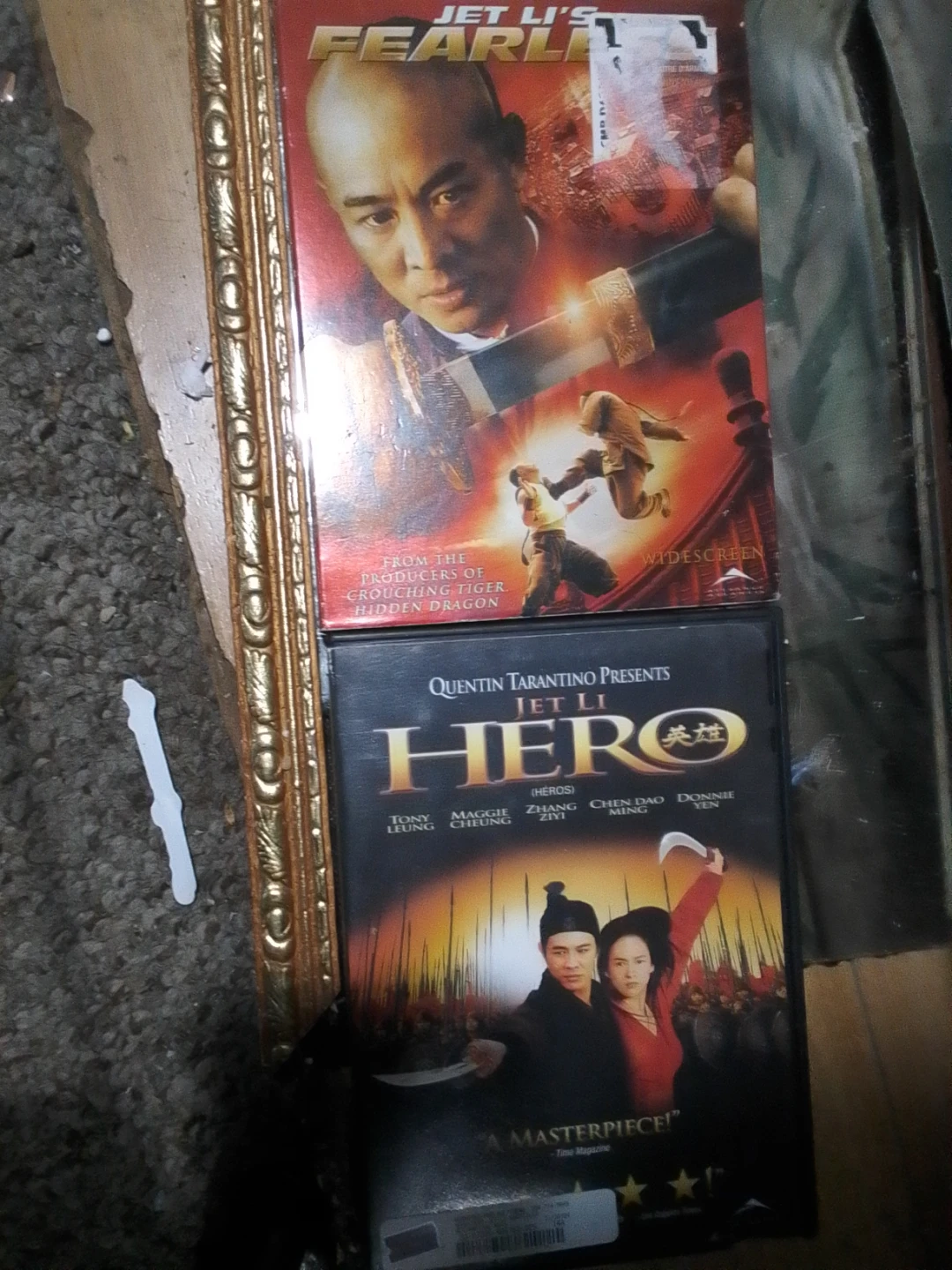 Jet Li Fearless & Hero DVDs