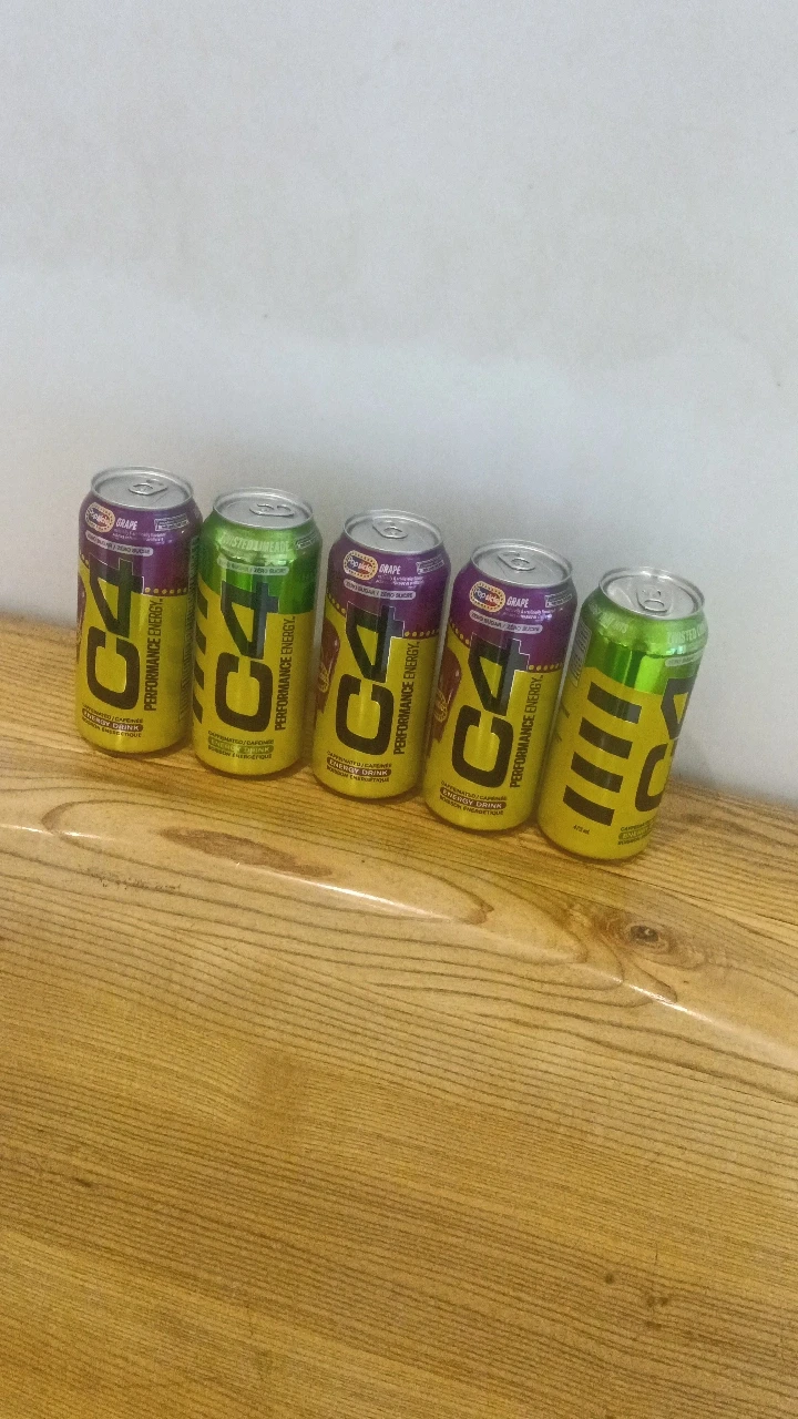 C4 Performance Energy Drink - Grape Flavour (5 cans)