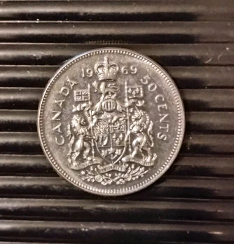 1969 Canada 50 Cents Coin
