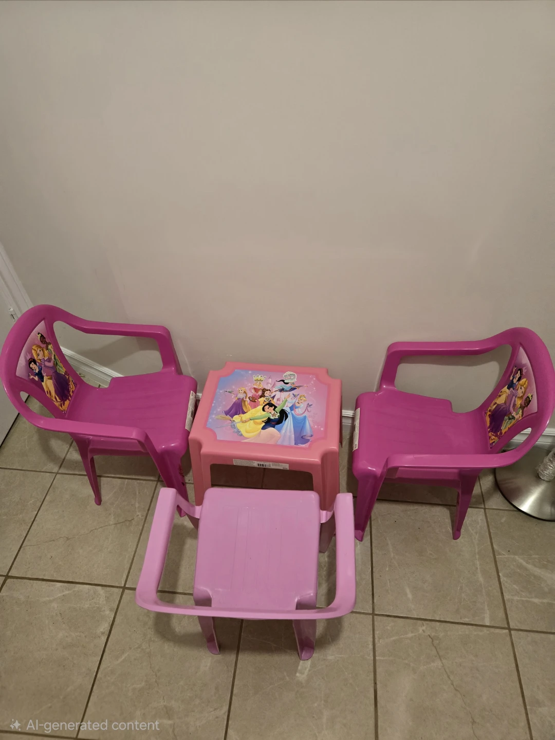 Disney Princess Kids Table and Chairs Set