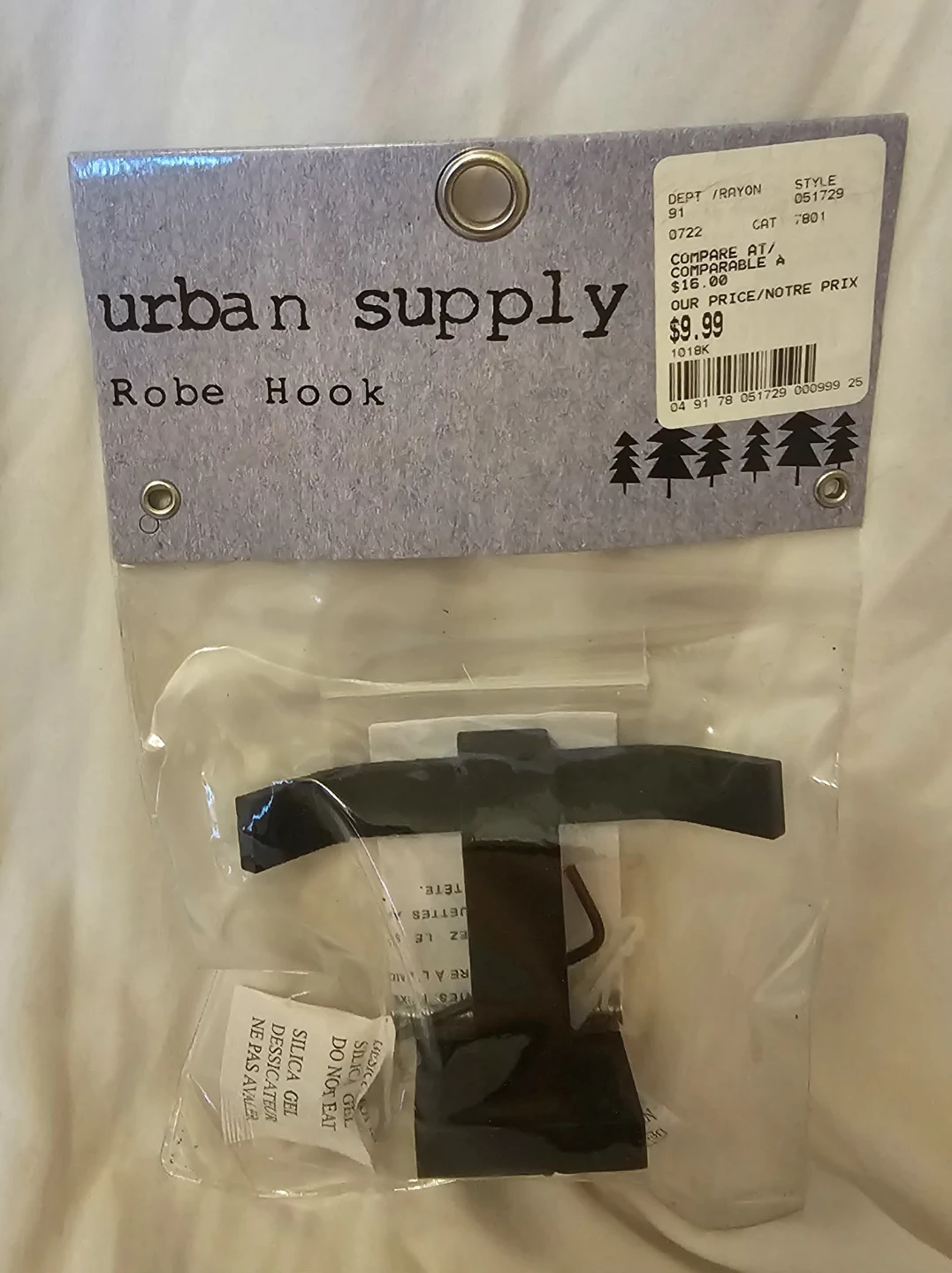 Black Urban Supply Ltd. Robe Hook