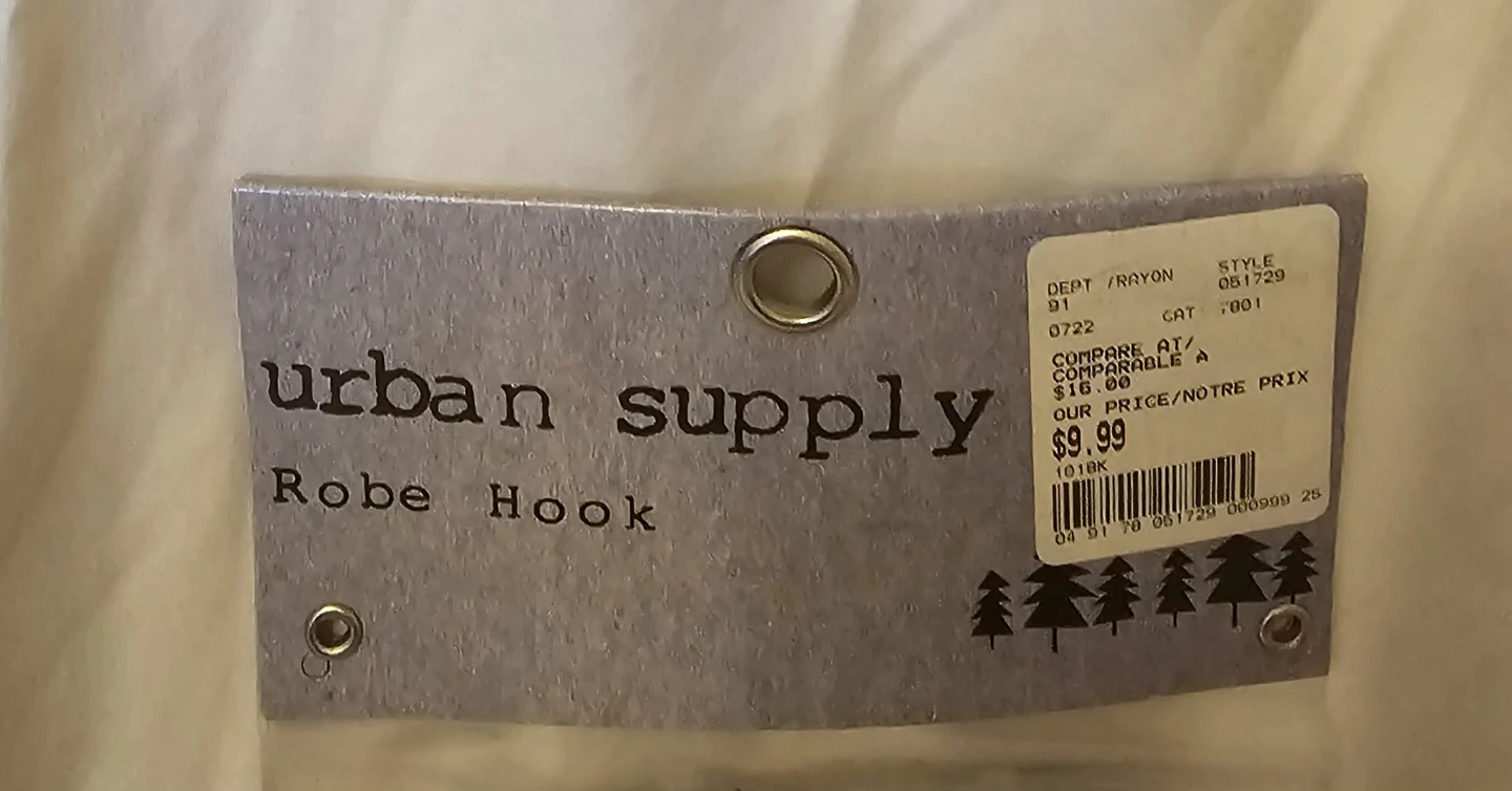 Black Urban Supply Ltd. Robe Hook - photo 2