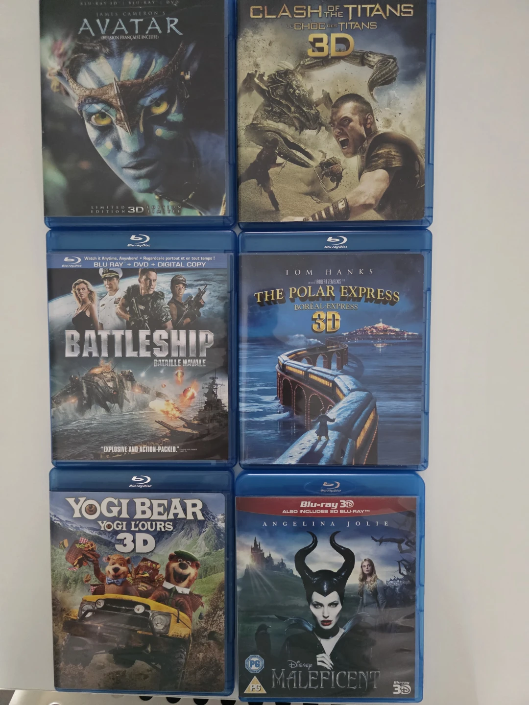 Collection of 6 Blu-ray 3D Movies