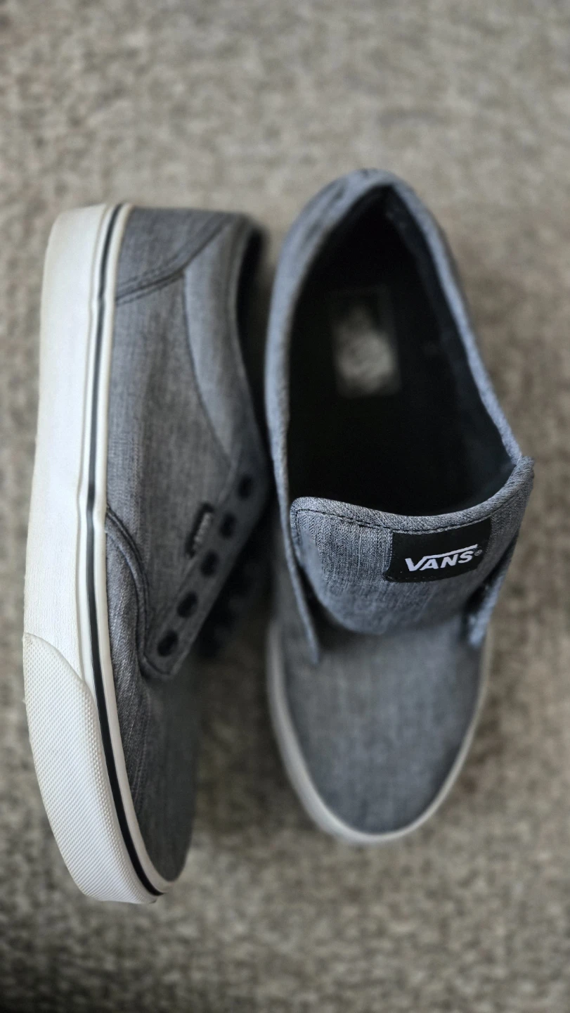 Vans Gray Canvas Low Top Sneakers - photo 4