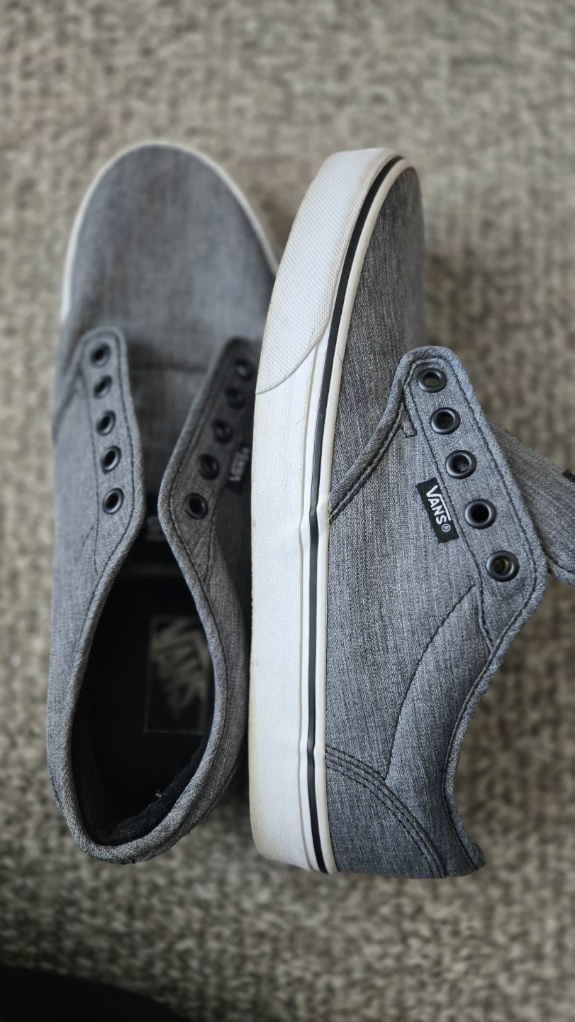 Vans Gray Canvas Low Top Sneakers - photo 5