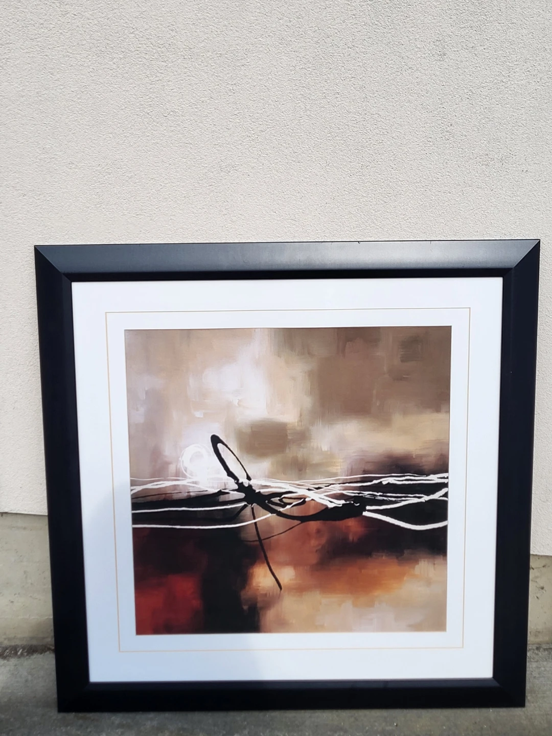 Set of 2 Framed Abstract Art Prints - photo 2