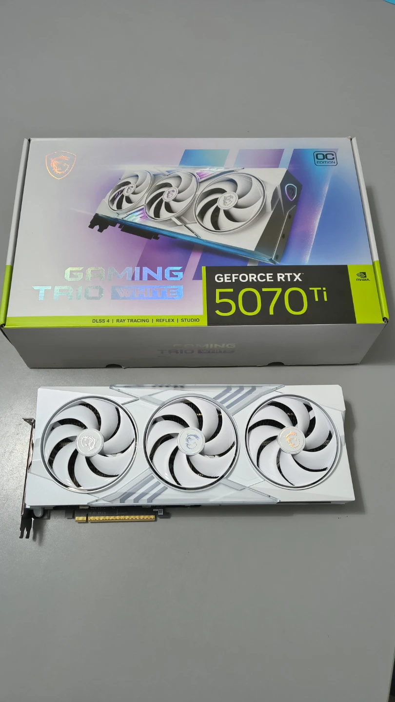 MSI rtx 5070ti gaming trio OC white