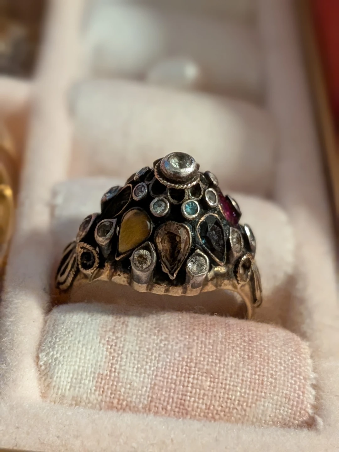 Vintage Multi-Gemstone Cocktail Ring