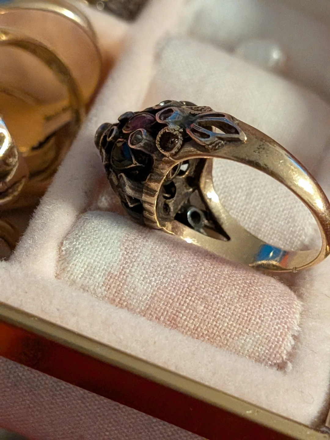 Vintage Multi-Gemstone Cocktail Ring - photo 2