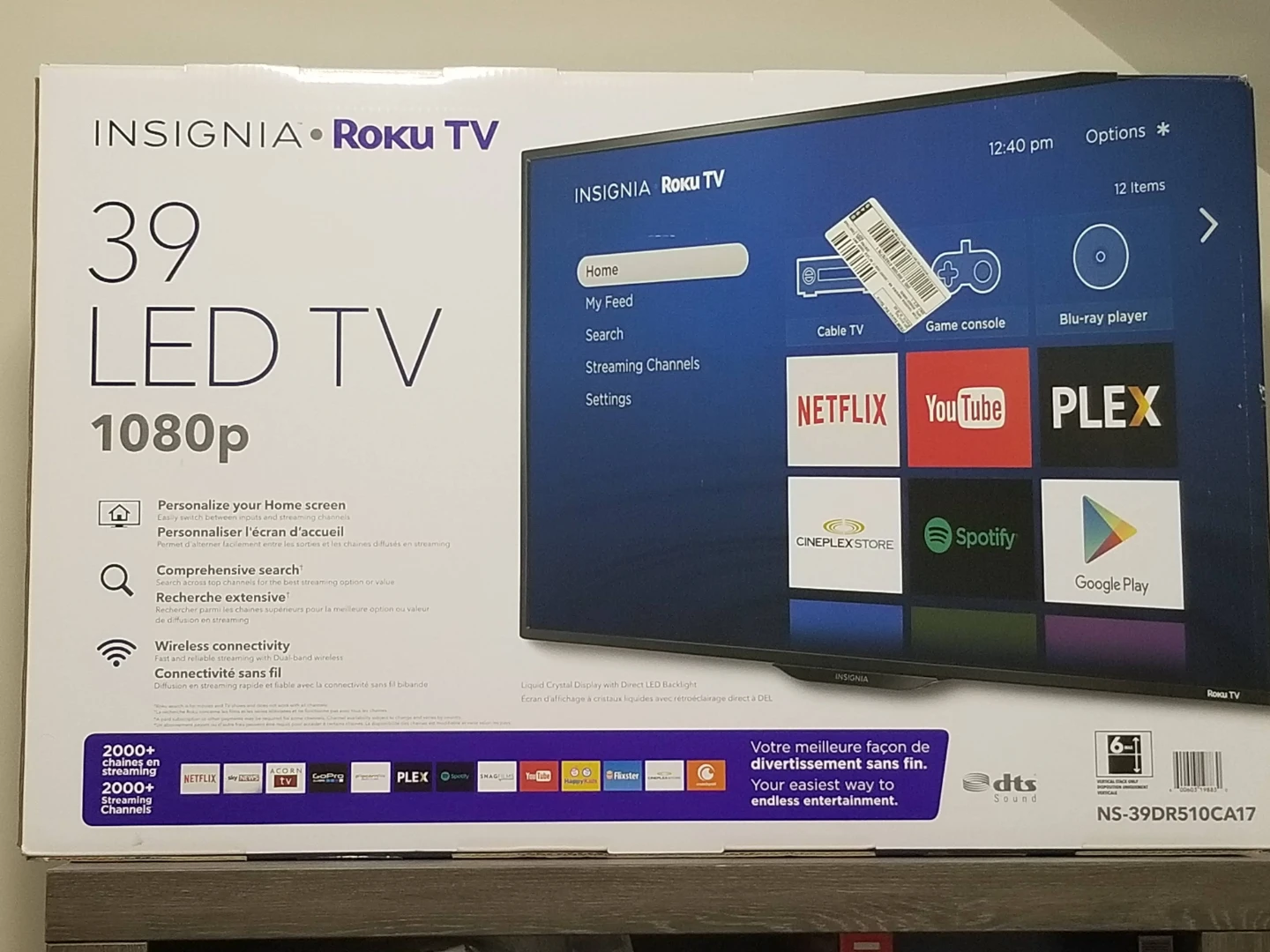 Insignia 39" LED Roku TV 1080p
