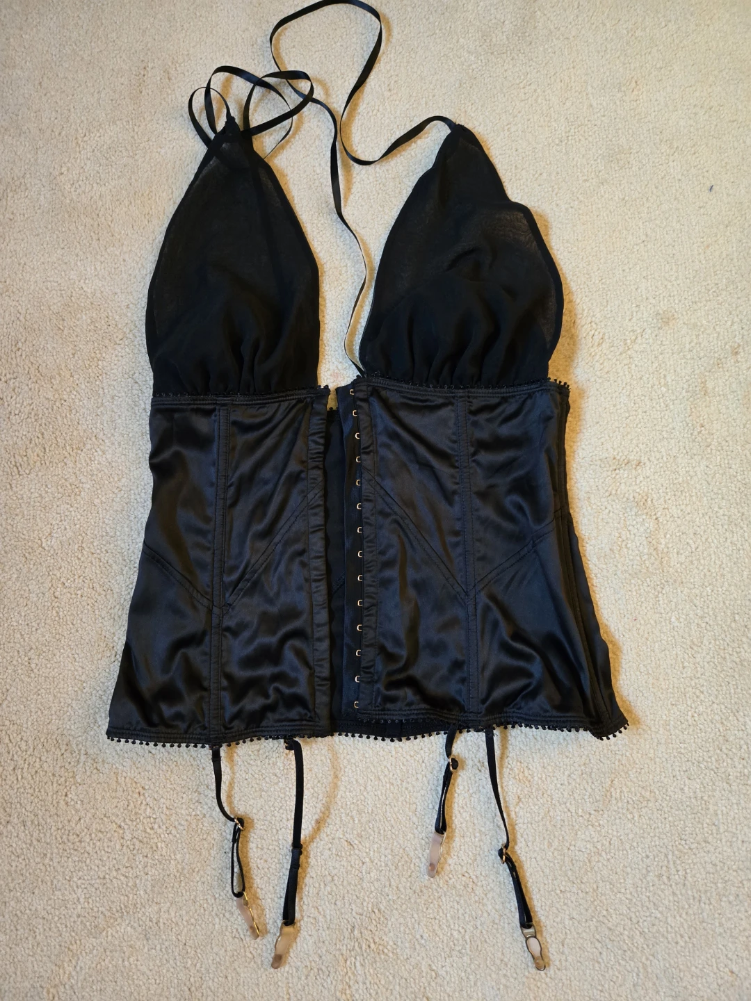 Victoria's Secret  Black Corset Top
