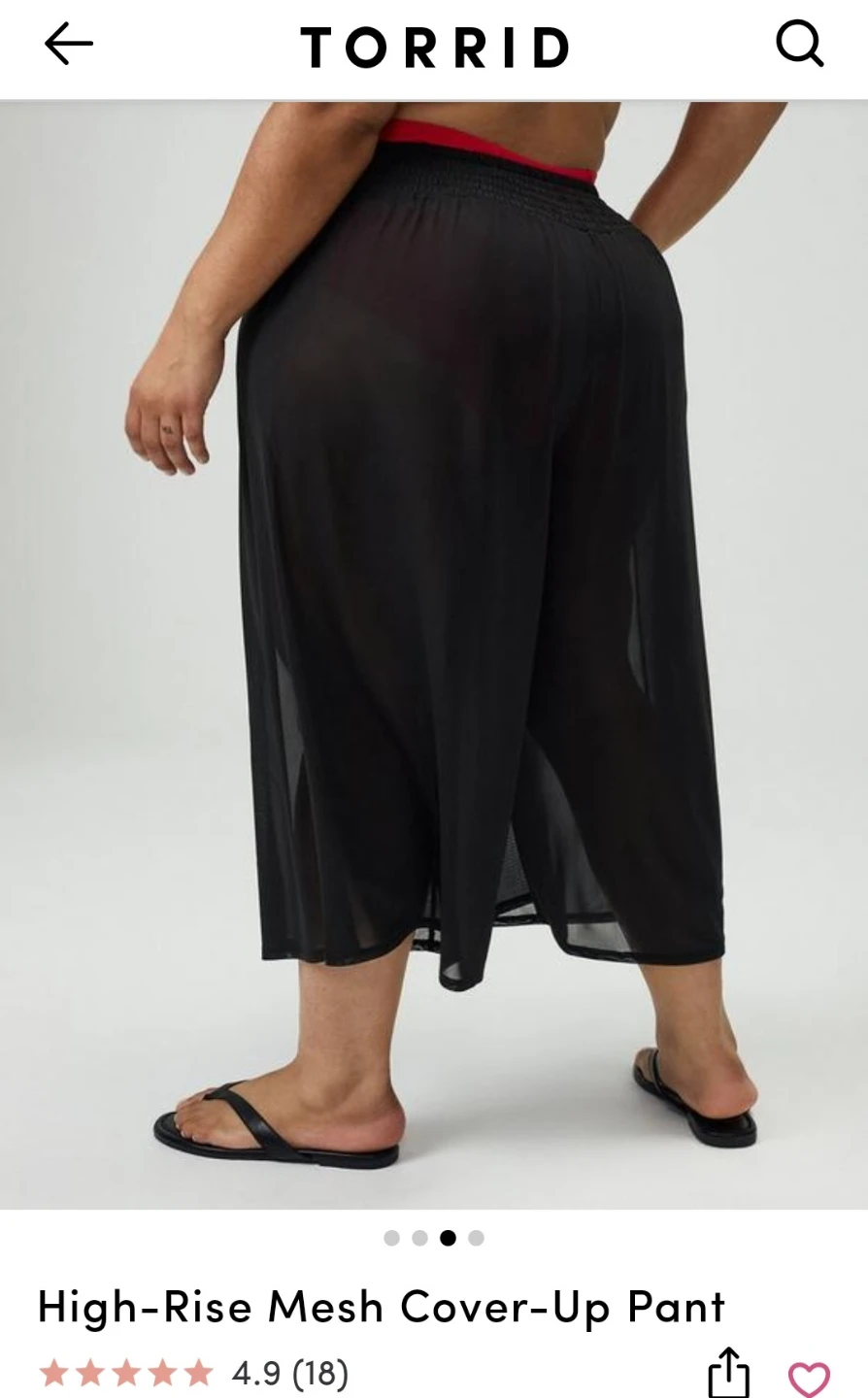 Torrid High-Rise Mesh Cover-Up Pant - photo 3