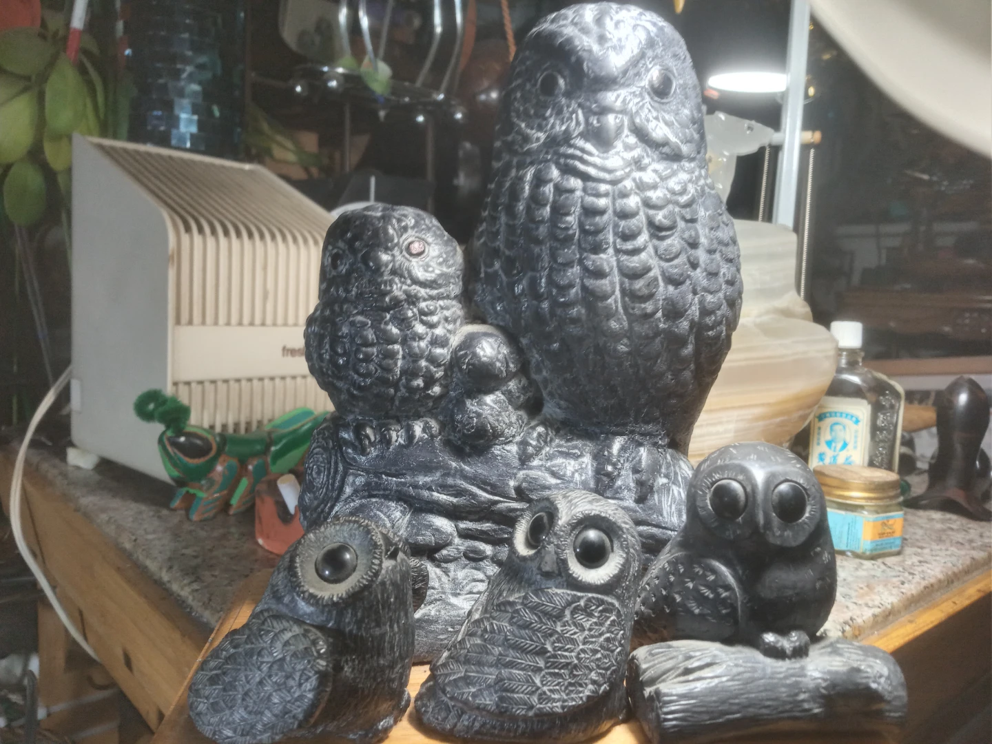 Set of 5 Decorative Owl Figurines - photo 2
