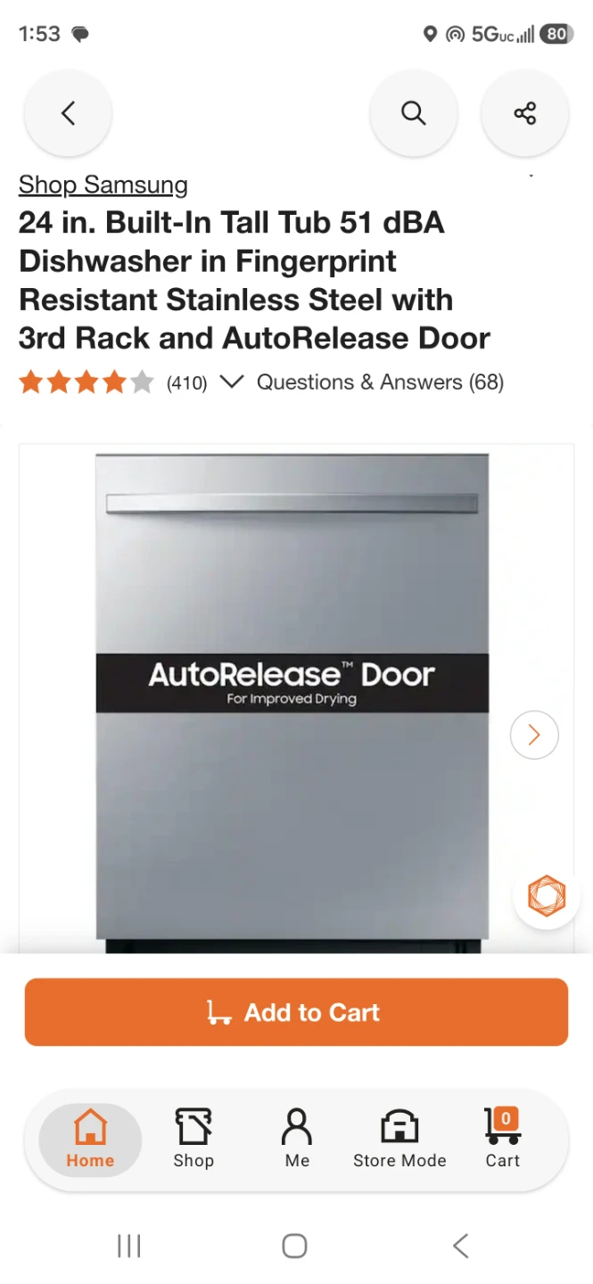 Samsung 24" Built-In Dishwasher